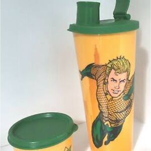 Tupperware Hero Shaker Bottle - Green and Yellow